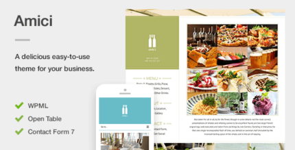 Amici A Flexible and Responsive Restaurant Theme for WordPress