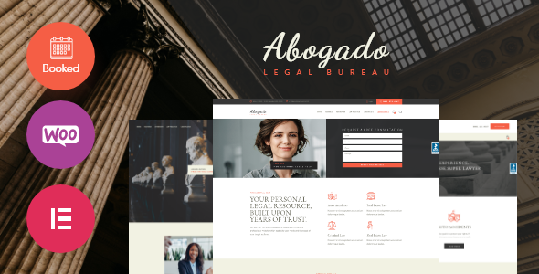 Abogado Lawyer Firm and Legal Bureau WordPress Theme