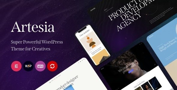 Artesia WordPress Theme for Creatives - ALL is Nulled