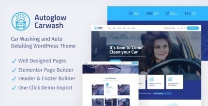 Autoglow Car Wash WordPress Theme - ALL is Nulled