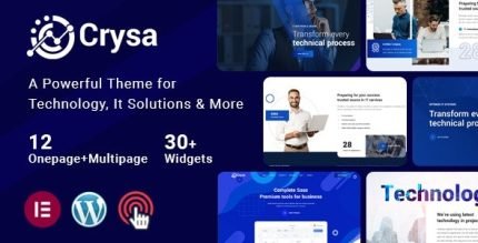 Crysa IT Solutions WordPress Theme - ALL is Nulled