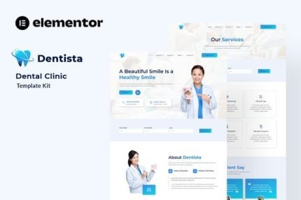 Dentista Dental Clinic Elementor Template Kit - ALL is Nulled