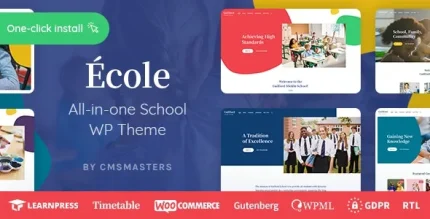 Ecole Education and School WordPress Theme - ALL is Nulled