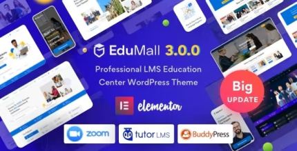 EduMall Professional LMS Education Center WordPress Theme