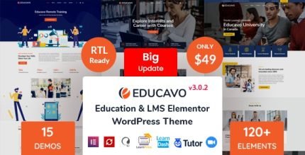 Educal Online Courses and Education WordPress Theme