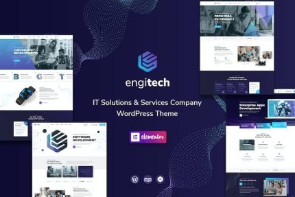 Engitech IT Solution and Service WordPress Theme - ALL is Nulled