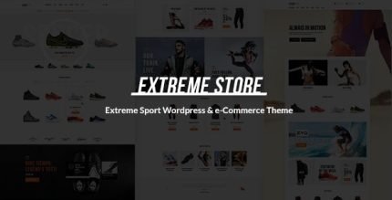 Extreme Sports Clothing and Equipment Store WordPress Theme