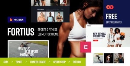 Fortius Sports and Fitness Elementor WordPress Theme