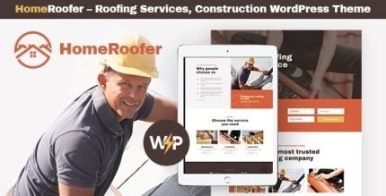 HomeRoofer Roofing, Construction company WordPress Theme