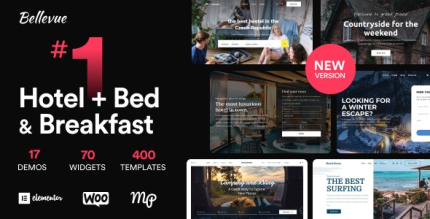 Hotel, Bed and Breakfast Booking Calendar Theme Bellevue