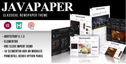 Javapaper Classic Newspaper Theme - ALL is Nulled