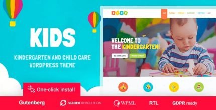 Kids Day Care and Kindergarten WordPress Theme for Children