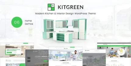 KitGreen Interior and Kitchen Design WordPress Theme