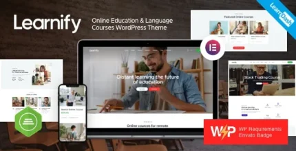 Learnify Online Education Courses WordPress Theme