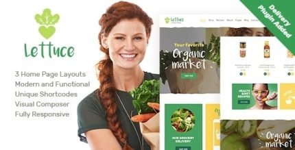 Lettuce Organic Food and Eco Online Products WordPress Theme