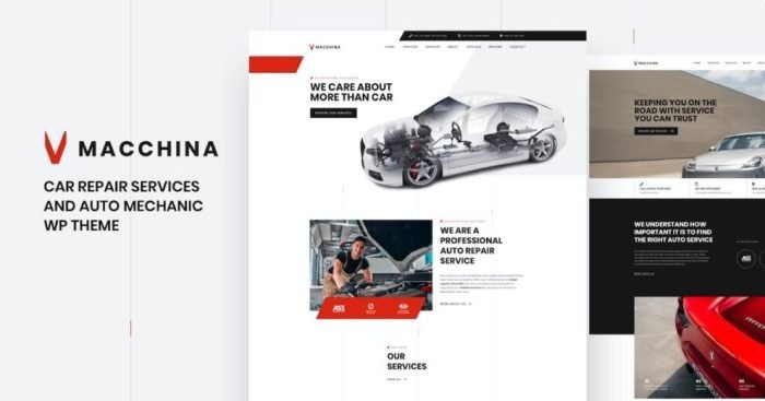 Macchina Auto Repair WordPress Theme - ALL is Nulled