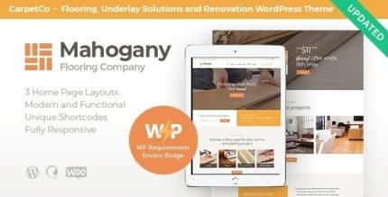 Mahogany Woodwork and Flooring Company WordPress Theme