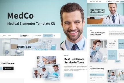 Medco Medical Clinic and Hospital Elementor Template Kit