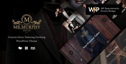 Mr Murphy Custom Dress Tailoring Clothing WordPress Theme