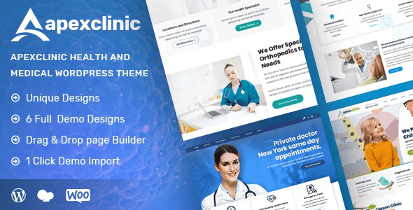 ApexClinic Health and Clinic Theme - ALL is Nulled