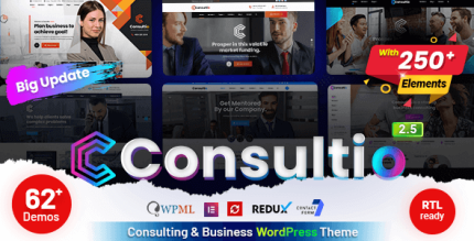 Consultio Consulting Corporate Wordpress theme - ALL is Nulled