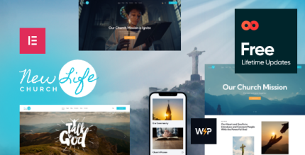 New Life Church Religion WordPress Theme - All is Nulled