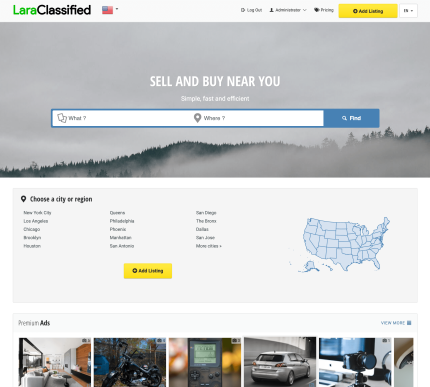 LaraClassifier Classified Ads Web Application - All is Nulled