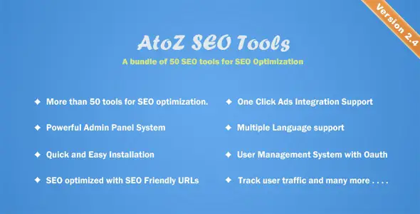 AtoZ SEO Tools Search Engine Optimization Tools - All is Nulled