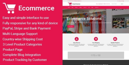 Ecommerce Responsive Ecommerce Business Management Script