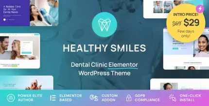 Healthy Smiles Dental WordPress Theme - ALL is Nulled