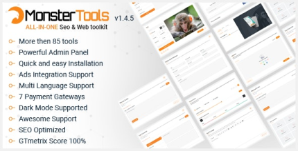 MonsterTools The All-in-One SEO and Web Toolkit - All is Nulled