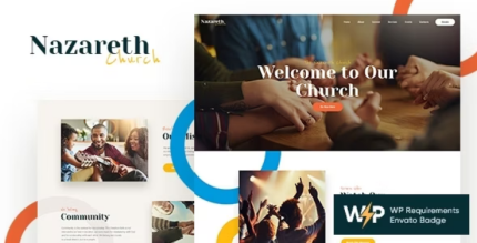 Nazareth Church and Religion WordPress Theme - ALL is Nulled