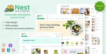 Nest Multivendor Organic and Grocery Laravel eCommerce