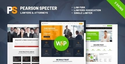 Pearson Specter Lawyer and Attorney WordPress Theme