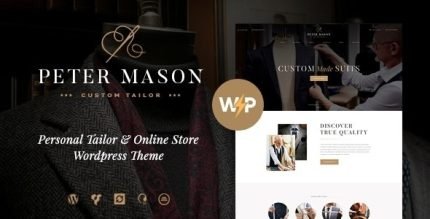 Peter Mason Tailoring and Clothing Store WordPress Theme