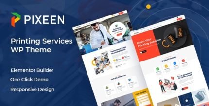 Pixeen Printing Services Company WordPress Theme