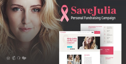 Save Julia Donation and Fundraising Charity WordPress Theme