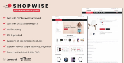 Shopwise Laravel Ecommerce Multilingual System - All is Nulled