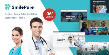 SmilePure Dental and Medical Care WordPress Theme