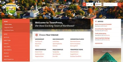 TownPress Municipality and Town Government WordPress Theme