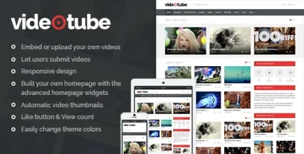 VideoTube Responsive Video WordPress Theme - All is Nulled