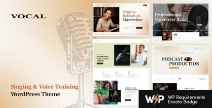 Vocal Singing and Voice Artist WordPress Theme - All is Nulled