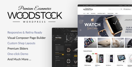 Woodstock Electronics Store WooCommerce Theme - All is Nulled