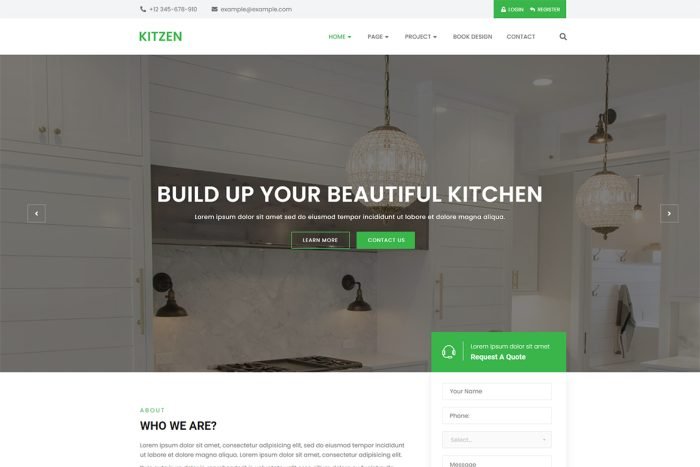 Kitzen Modern Kitchen Elementor Template Kit - ALL is Nulled