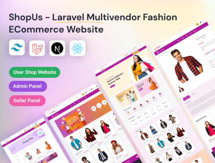 ShopUs Laravel Multivendor Fashion eCommerce Website