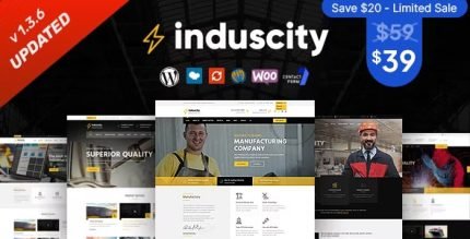 Induscity Factory and Manufacturing WordPress Theme