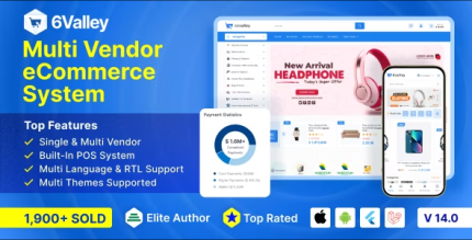 6valley Multi Vendor E-commerce Admin Panel - All is Nulled