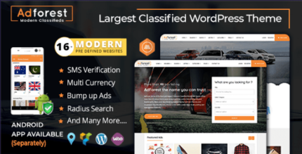 AdForest Classified Ads WordPress Theme - All is Nulled