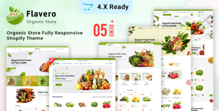 Flavero Organic Food OpenCart Store Theme - All is Nulled