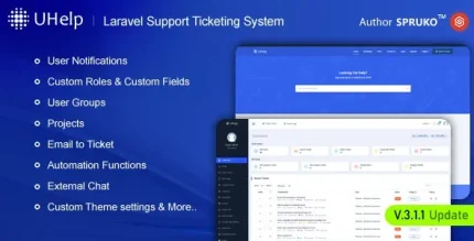 GPL Uhelp - Helpdesk Support Ticketing System Theme